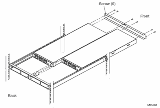 Replacing EMC CX3 / CX4 SPS - Step 5 - Remove Front Fastening Bracket