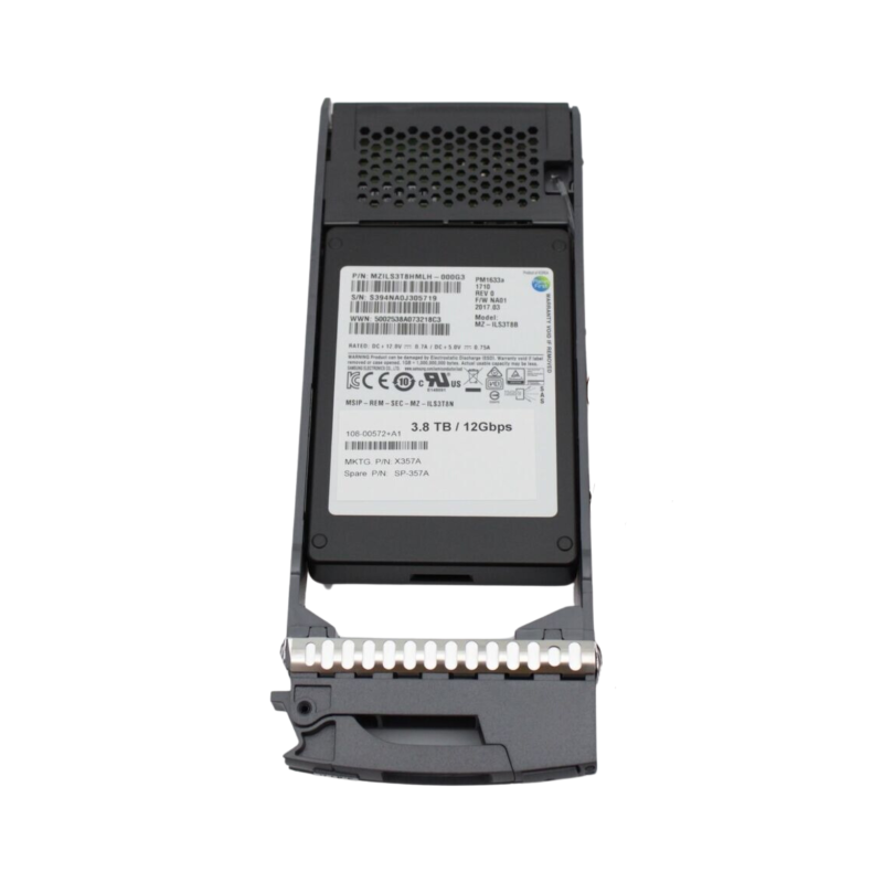 X357A-R6 NetApp 3.8TB 2.5" 12Gbps SAS SSD - 108-00572
