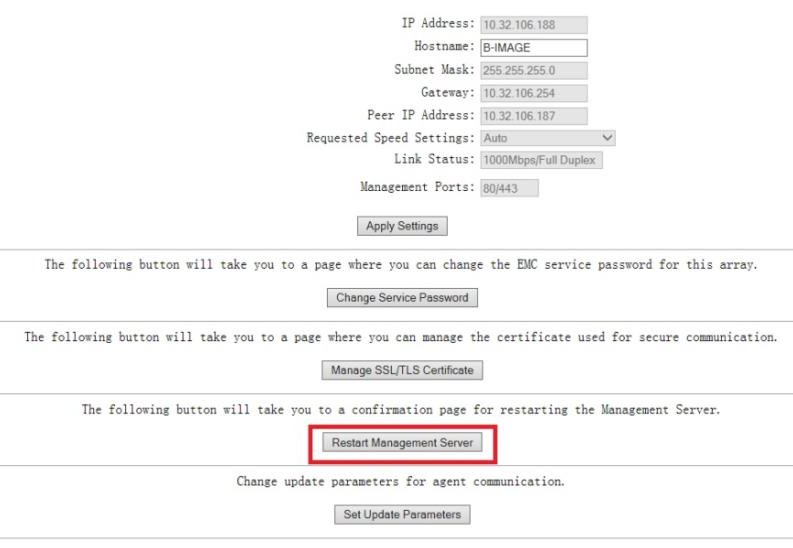 EMC VNX Restart Management Server for VNX5200, VNX5400, VNX5600, VNX5800 after replacing BBU 078-000-092-07, 078-000-123-05, and 078-000-132-00 to clear fault / failure message